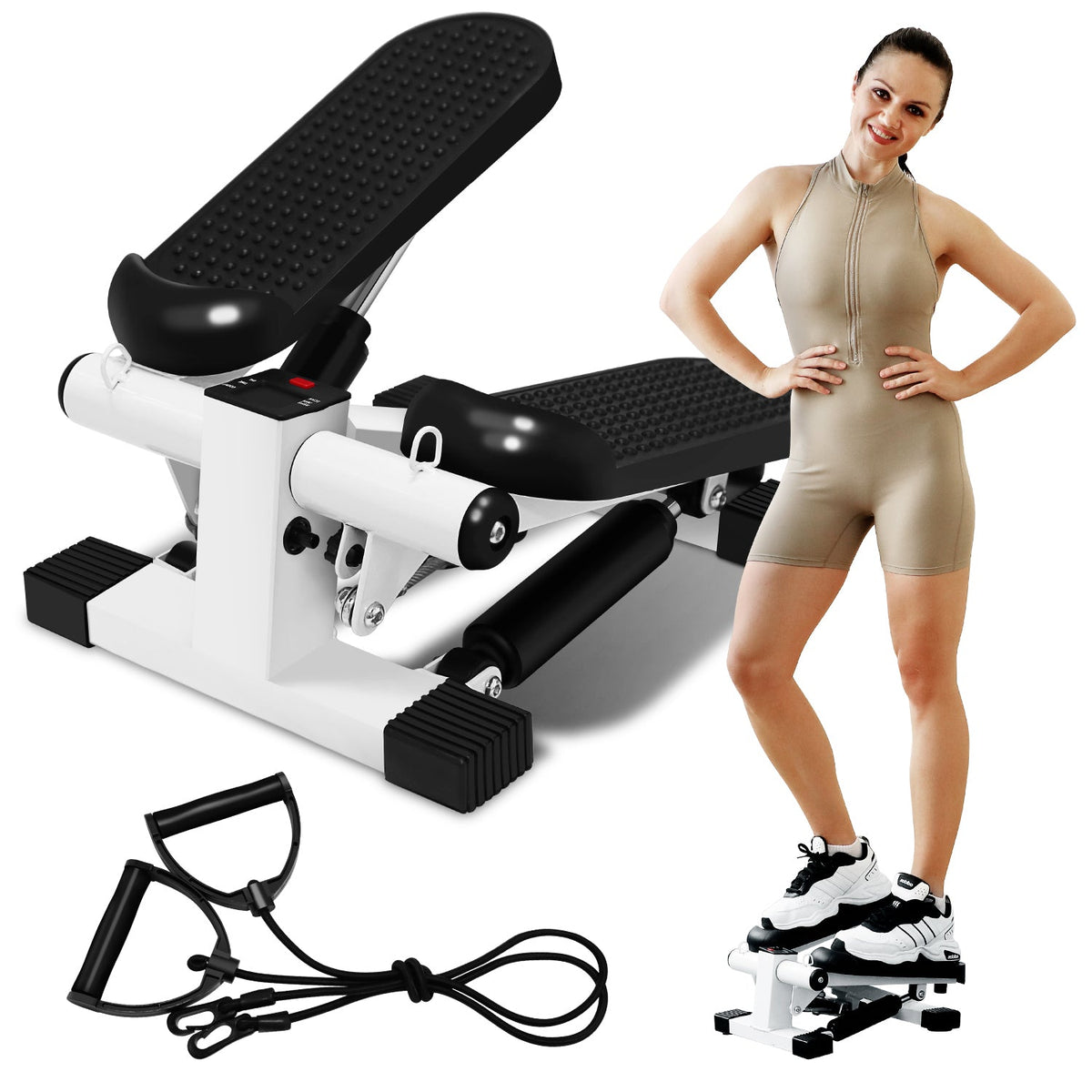 ZenActive Mini Stepper for home fitness - Portable cardio machine for legs and glutes