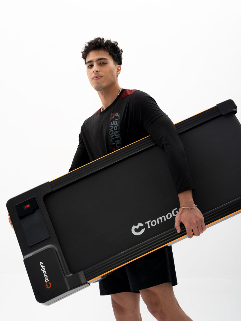 ZenActive SmartMill treadmill with auto speed adjustment and foldable design.