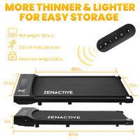 Compact walking pad for home use - Slim, portable treadmill for small spaces | ZenActive