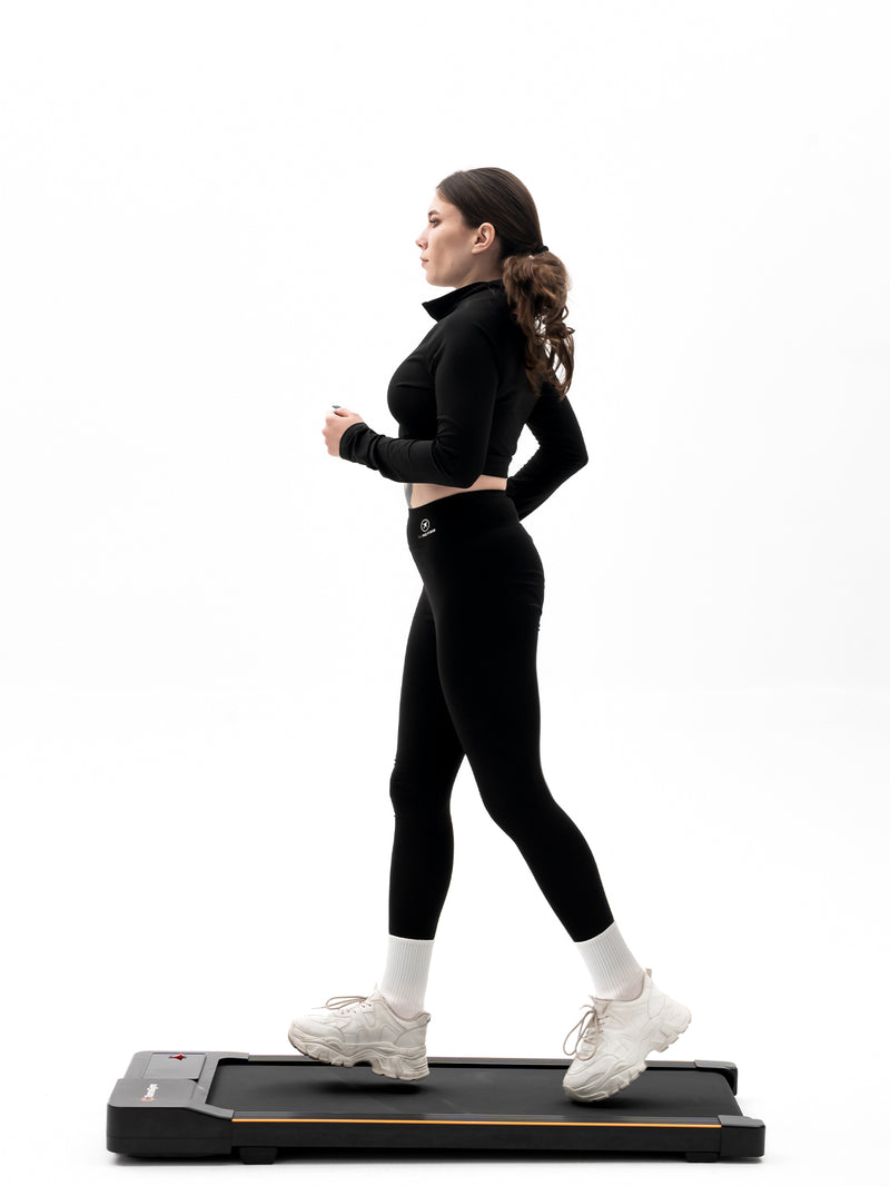 ZenActive SmartMill treadmill with adjustable speed for home workouts.