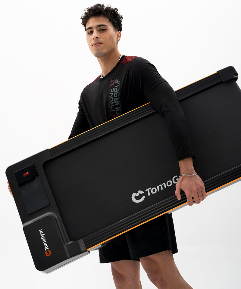 ZenActive SmartMill treadmill with auto speed adjustment and foldable design.