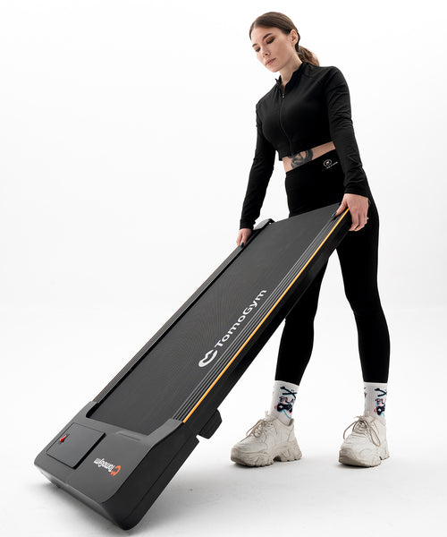 ZenActive SmartMill treadmill with auto speed adjustment and foldable design.